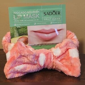 SPA HEADBAND/LIP MASK SET